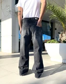 Premium Distressed Splash Baggy Kot Pantolon - 2