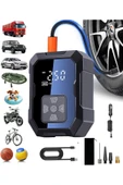 Akıllı 4000mAh Dijital Hava Kompresörü  150PSI Şarjlı Taşınabilir Lastik Şişirme Pompası - 1