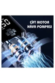 Akıllı 4000mAh Dijital Hava Kompresörü  150PSI Şarjlı Taşınabilir Lastik Şişirme Pompası - 2