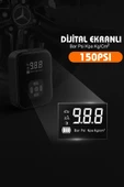 Akıllı 4000mAh Dijital Hava Kompresörü  150PSI Şarjlı Taşınabilir Lastik Şişirme Pompası - 3
