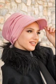 Pudra Kışlık Tesettür Şapka thumbnail 3
