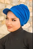 Saks Mavi Tesettür Şapka thumbnail 3