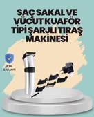 Profesyonel Erkek Tıraş Makinesi – Kablosuz, Paslanmaz Bıçaklı ve Tam Aksesuar thumbnail 1