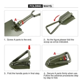 Profesyonel Portatif Katlanabilir Kürek ( Orta Boy 59 Cm ) thumbnail 7