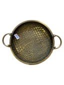 YUVARLAK METAL TEPSİ DEKOR BÜYÜK - 3