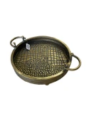 YUVARLAK METAL TEPSİ DEKOR BÜYÜK - 1