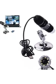 1600x Usb Dijital Mikroskop Kamera Endoskop 8led Büyüteç Metal Standı - 7