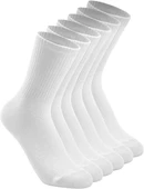 6'lı Ekonomik Paket Unısex Beyaz Tenis Çorap Set - 2