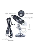 1600x Usb Dijital Mikroskop Kamera Endoskop 8led Büyüteç Metal Standı - 6