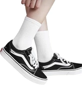 6'lı Ekonomik Paket Unısex Beyaz Tenis Çorap Set - 1