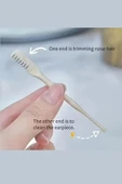360° Dönebilen Çift Başlı Burun Tüyü Düzeltici – Paslanmaz Çelik, Yumuşak Kıllı Ağrısız Burun Tüyü Temizleyici Araç thumbnail 3