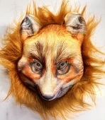 Kahverengi Peluş Saçlı Tilki Maskesi Mega Peluş 29 No thumbnail 1