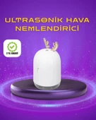 Renkli LED Işıklı ve Sürekli Spreyli Masa Nemlendirici thumbnail 1