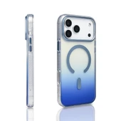 iPhone 17 Pro Max Kılıf Kablosuz Şarj Özellikli Şeffaf Transparan Renk Geçişli Toros Kapak thumbnail 5