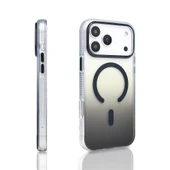 iPhone 17 Pro Max Kılıf Kablosuz Şarj Özellikli Şeffaf Transparan Renk Geçişli Toros Kapak thumbnail 9