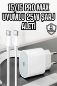 İOS Uyumlu Type-C Girişli Hızlı Şarj 15/15 Pro Max Adaptör ve Kablosu thumbnail 2
