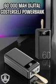 Powerbank 60.000 Mah Hızlı Şarj 4 Çıkışlı Uzun Şarj Süreli Dijital Göstergeli thumbnail 2