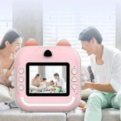 Şipşak Fotoğraf Makinesi Çocuk Dijital Fotoğraf Makinesi + 3 Rulo Selife Kamera - 8