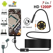 15 Metre Yılan Kamera | Android Uyumlu, Su Geçirmez Endoskop Kamera, LED Işıklı - 2