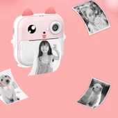 Şipşak Fotoğraf Makinesi Çocuk Dijital Fotoğraf Makinesi + 3 Rulo Selife Kamera - 6
