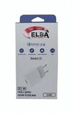 Elba ELB03-20USB Beyaz 20W USb Şarj Kafa QC4.0(Akıllı Koruma-Hızlı Şarj-Isıya Dayanıklı) - 3