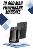 Magsafe Powerbank 10.000 mAh 22.5 Watt Hızlı Şarj Göstergeli Kablosuz Taşınabilir Şarj thumbnail 2