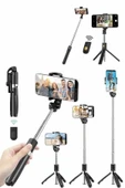 Cep Telefonu Tripod Standı Manyetik Selfie Sopa Bluetooth Uzaktan Kumandalı - 1