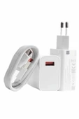 Beyaz Ultra Plus Hızlı Şarj Seti Şarj Adaptörü ve Kablosu 67W thumbnail 1