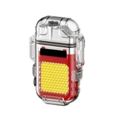 Panther USB Şarjlı Çakmak&Fener Kırmızı PT-6888 - 1