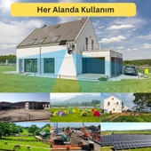 SIM735 Solar Güvenlik Kamerası Türkçe 4G Sim Kartlı PTZ Hareketli Gece Görüşlü Güneş Panelli Kamera - 6