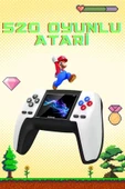 Retro Konsol P5 Uyumlu Taşınabilir 520 Oyunlu Kablosuz Game Stick - 2