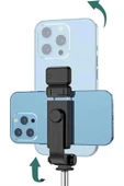 Tripod Selfie Çubuğu Bluetooth Kumandalı Kablosuz Led Işıklı - 1
