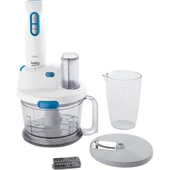 1000 W Çok Fonksiyonlu Blender Seti - 2 Lt Doğrayıcı ve 900 ml Ölçü Kabı, Turbo Fonksiyonu ile, Beyaz Çelik Bıçaklar - 2