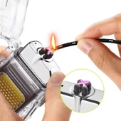 Panther USB Şarjlı Çakmak&Fener Kırmızı PT-6888 - 4