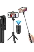 Cep Telefonu Tripod Standı Manyetik Selfie Sopa Bluetooth Uzaktan Kumandalı - 3