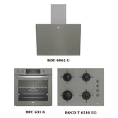 Beko Gri Ankastre Set (Bde 6062 G + Bocd T 6510 Eg + Bfc 631 G) - 1