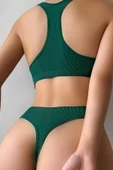 Kadın Yeşil Desteksiz Seamless Tangalı İç Çamaşır Takımı thumbnail 1