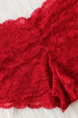 Kadın Kırmızı Dantelli & Kurdelalı Sütyen Külot Takımı thumbnail 10