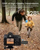 Plentiful Çoklu Giriş Kablosuz Çiftli Yaka Mikrofonu thumbnail 8