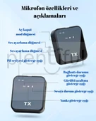 Plentiful Çoklu Giriş Kablosuz Çiftli Yaka Mikrofonu thumbnail 3