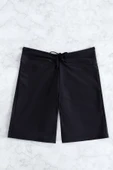 Kadın Siyah Önden Bağcıklı Deniz Şortu thumbnail 7