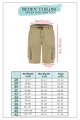 DeepSEA Yeni Sezon Yan Cep Fermuarlı Slim Fit Kargo Şort Kapri 2301613 thumbnail 3