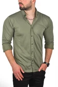 DeepSEA Slim Fit Dar Kesim Pamuklu Spor Gömlek Jakar Kumaş Likralı Gömlek 2500552 thumbnail 9