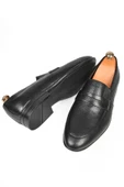 DeepSEA Desenli Hakiki Deri Klasik Ayakkabı Loafer 2501002 - 5