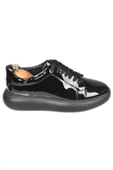 DeepSEA Bağcıklı Yüksek Taban Parlak Ortopedik Casual Deri Ayakkabı Sneaker 2509973 - 5