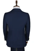 DeepSEA Metal Düğmeli Cep Detaylı Slim Fit Kruvaze 2li Takım Elbise 2300325 - 5