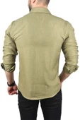 DeepSEA Slim Fit Dar Kesim Keten Gömlek Pamuklu Spor Gömlek 2501305 - 6
