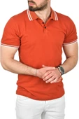DeepSEA Slim Fit Pamuklu Kumaş Polo Yaka Tişört Nefes Alan Dar Kesim Kıvrılmaz Yaka Tişört 2503021 - 5
