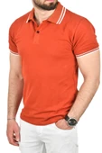 DeepSEA Slim Fit Pamuklu Kumaş Polo Yaka Tişört Nefes Alan Dar Kesim Kıvrılmaz Yaka Tişört 2503021 - 1
