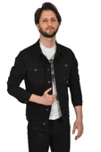 DeepSEA Likralı Slim Fit Kot Mont Jean Ceket 2304001 - 2